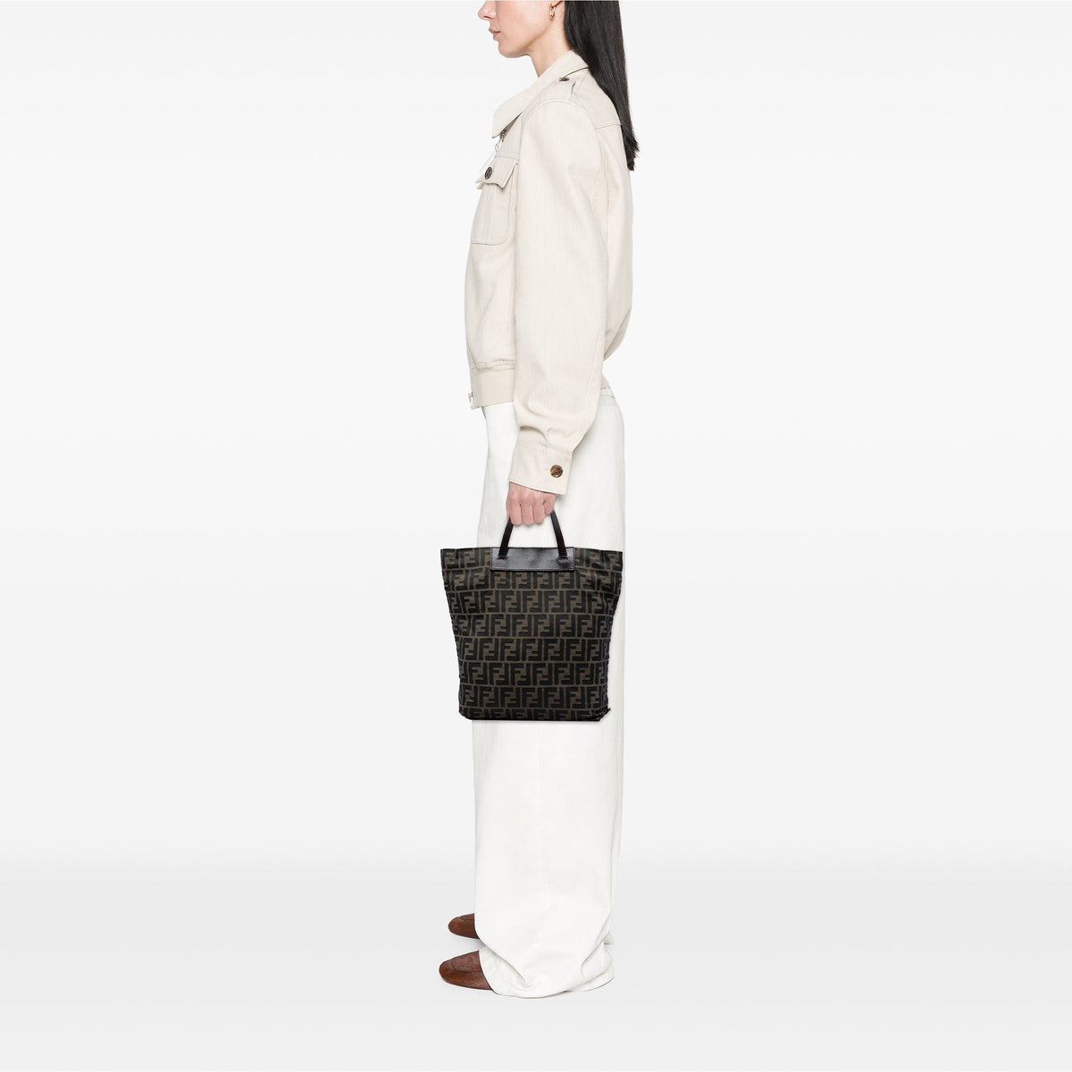 Fendi Zucca Canvas Tote