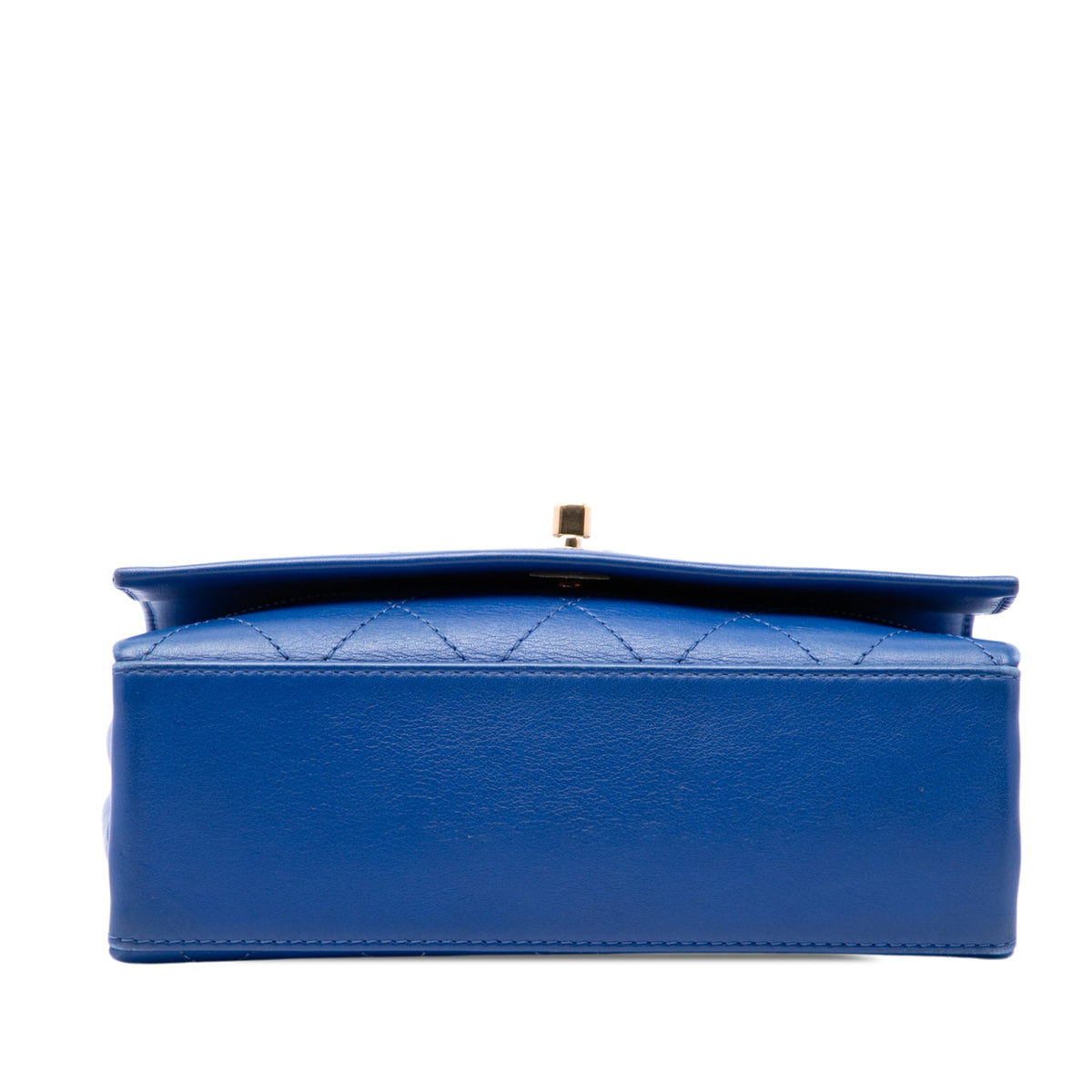 Chanel CC Quilted Calfskin Diamond Stitched Flap — Blue