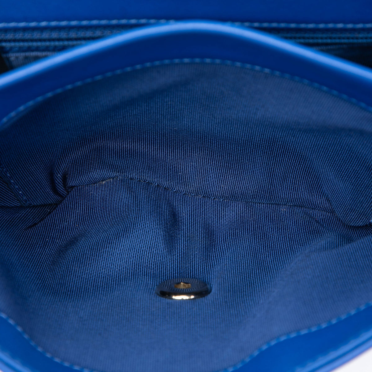 Chanel CC Quilted Calfskin Diamond Stitched Flap — Blue