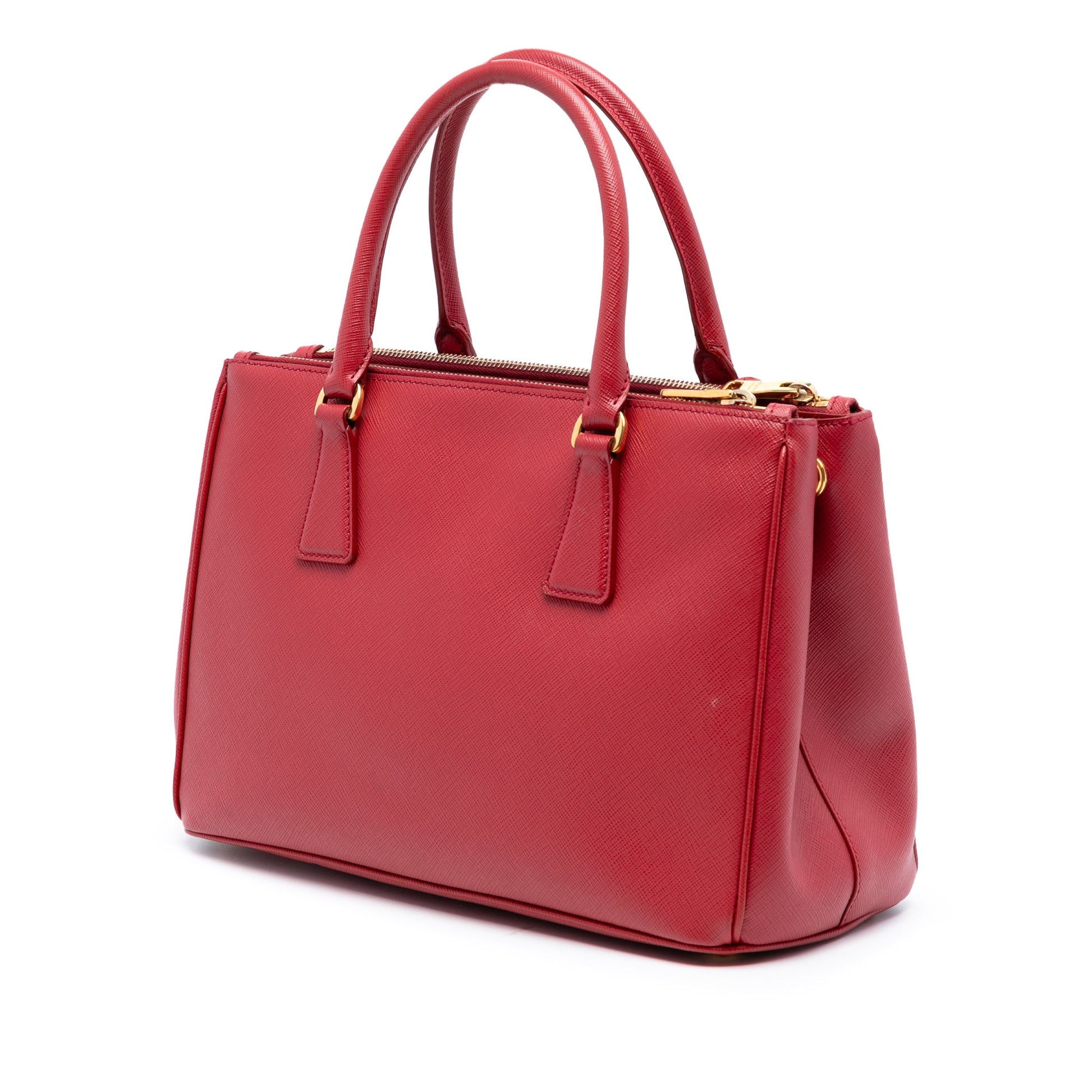 Prada Medium Saffiano Lux Galleria Double Zip Satchel