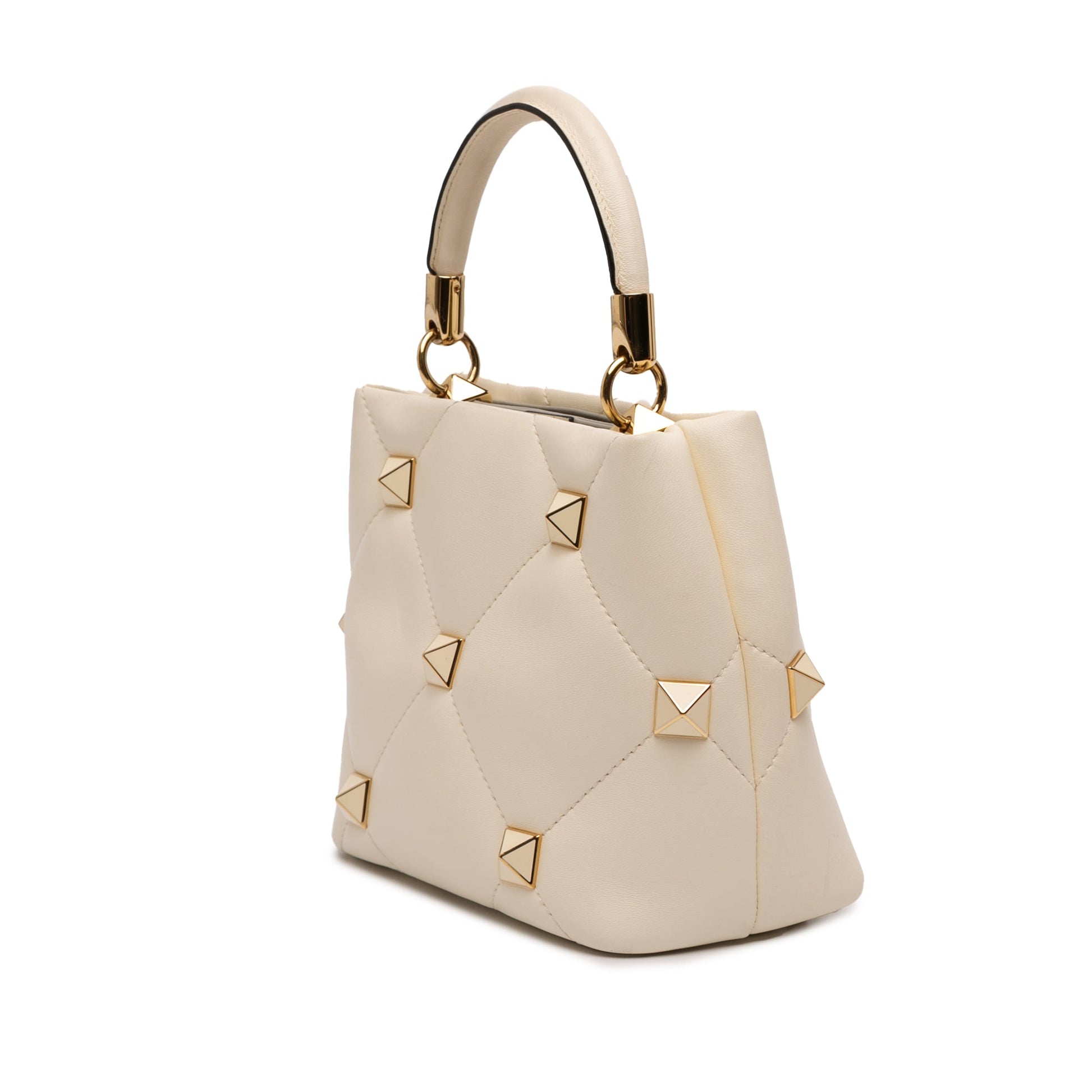 Valentino Small Nappa Roman Stud The Handle Bag
