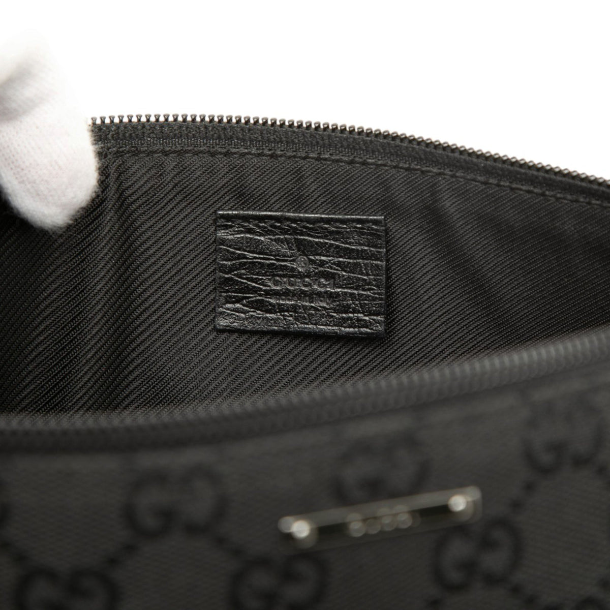 Gucci GG Canvas Boat — Black