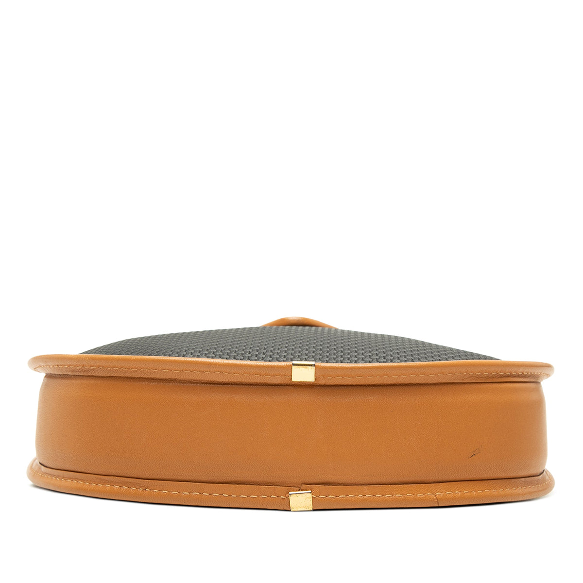 Saint Laurent Leather Trimmed Coated Canvas Crossbody — Black