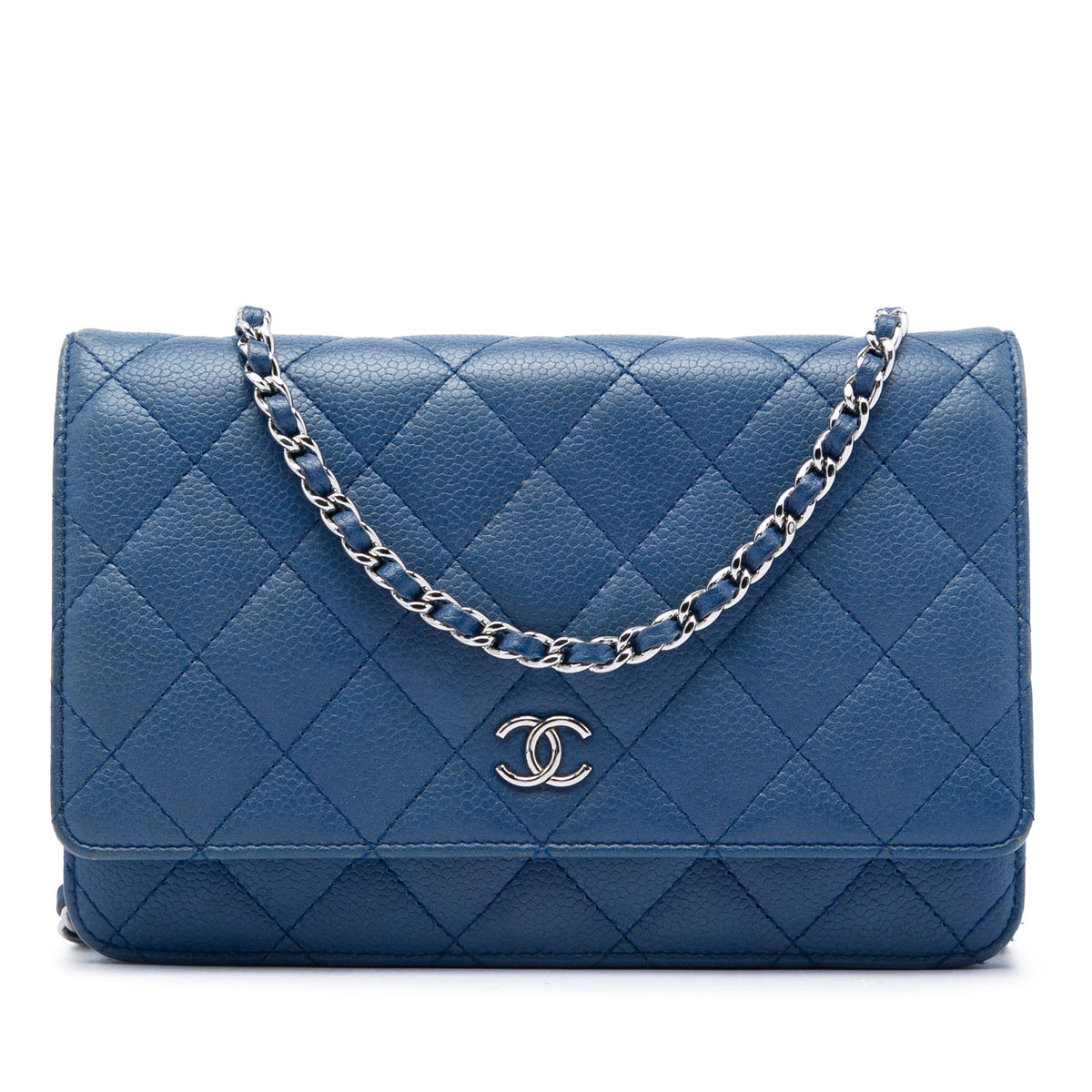 Chanel CC Quilted Caviar Wallet on Chain