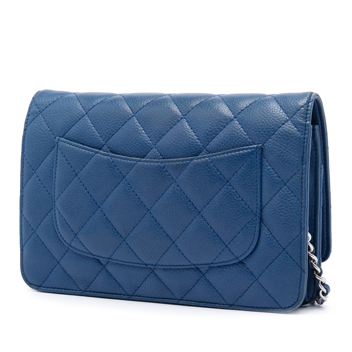 Chanel CC Quilted Caviar Wallet on Chain