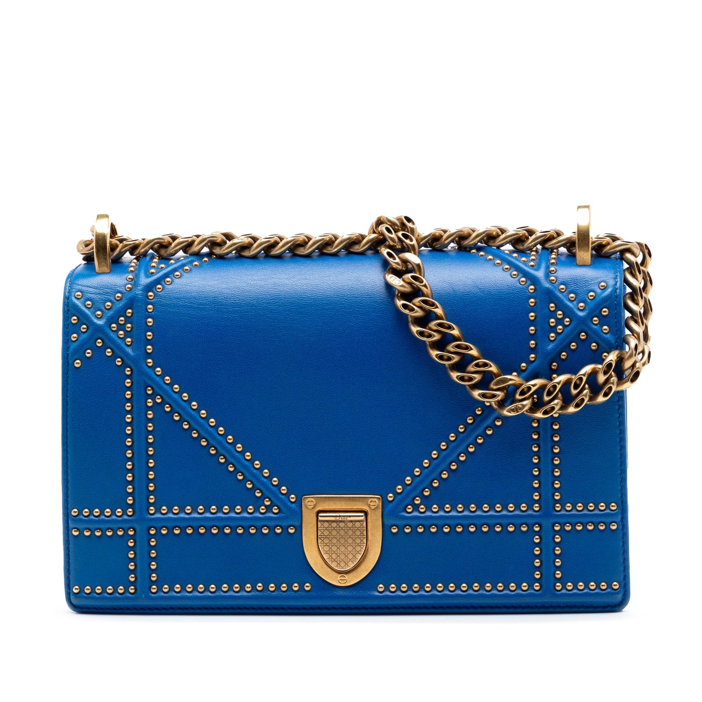 Dior Small Studded Lambskin Diorama Flap