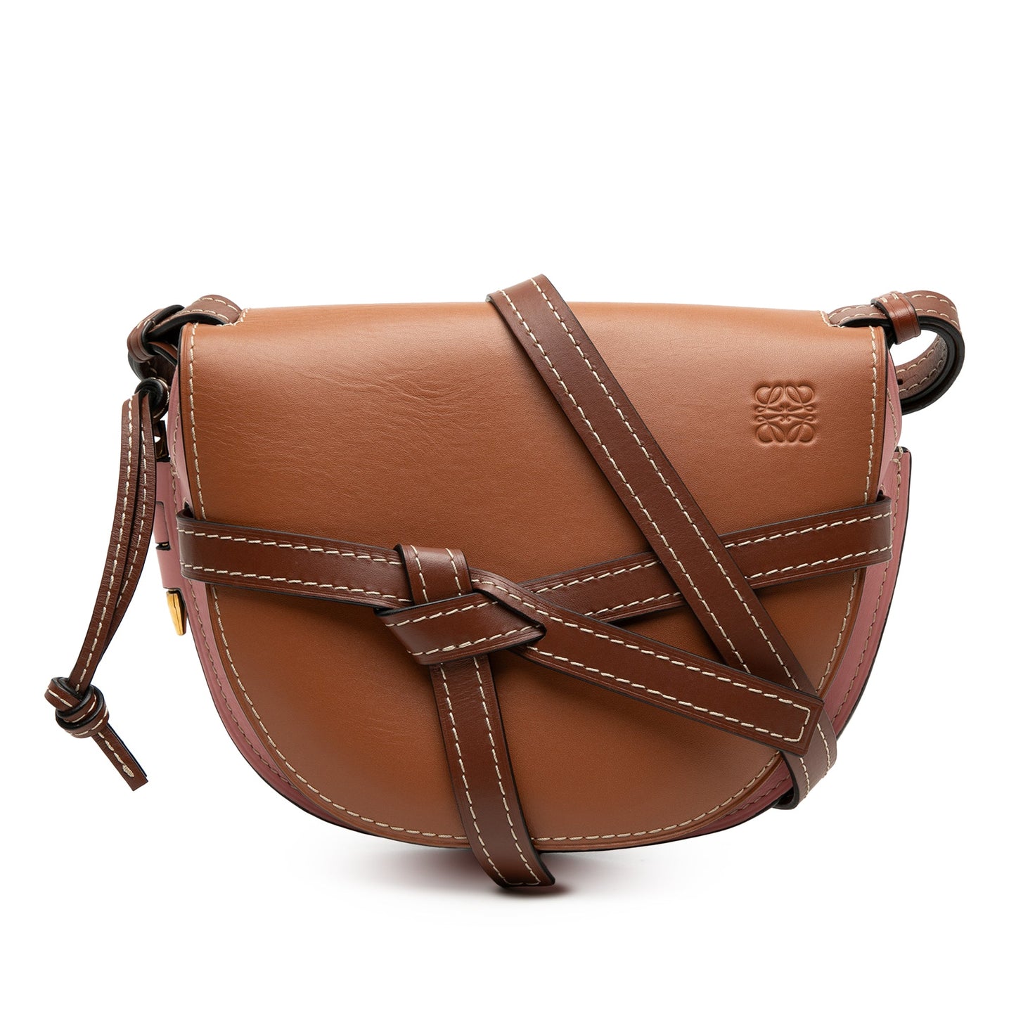 LOEWE Small Tricolor Leather Gate Crossbody
