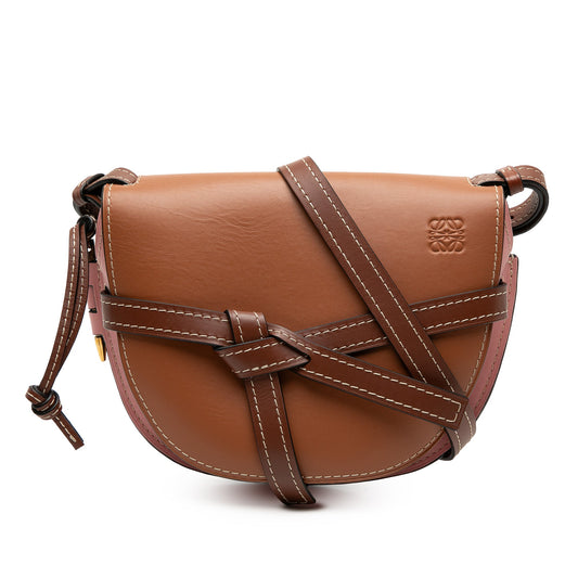 LOEWE Small Tricolor Leather Gate Crossbody