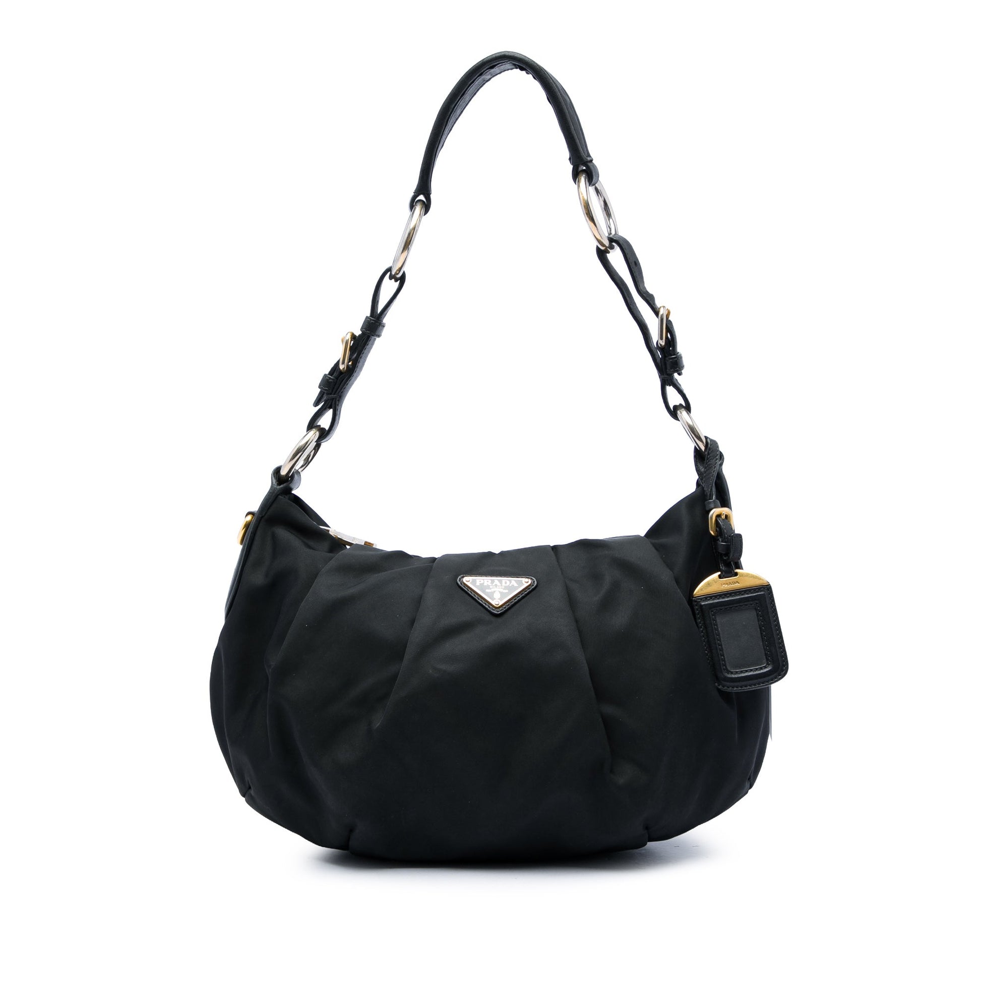 Prada Tessuto Pleated Hobo