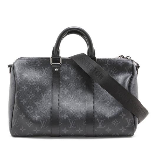 Louis Vuitton Monogram Eclipse Keepall Bandouliere 35