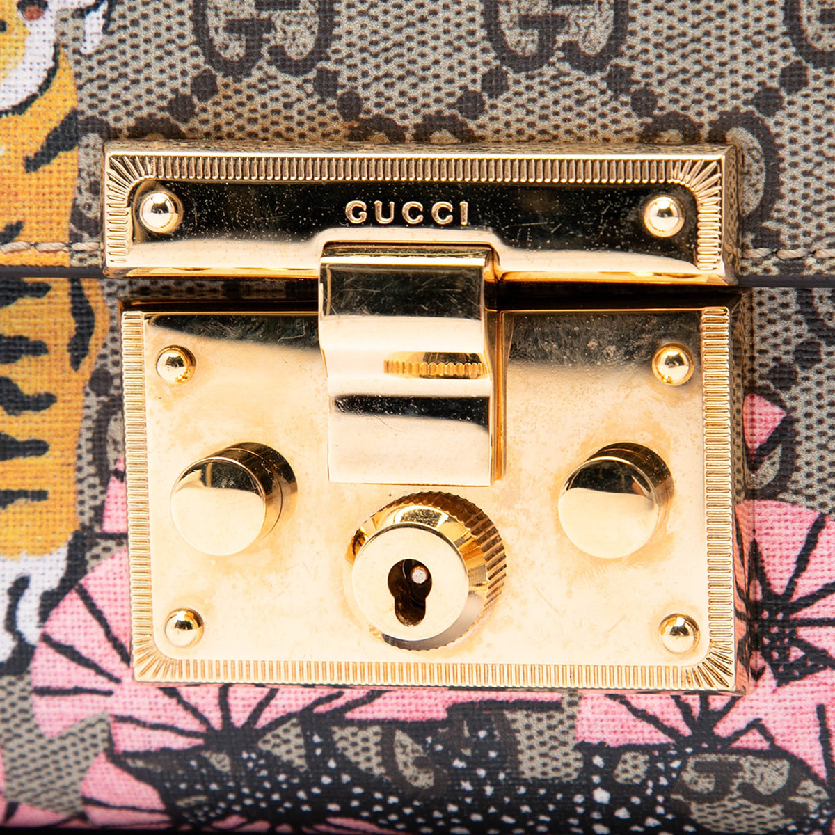 Gucci Small GG Supreme Bengal Padlock Crossbody