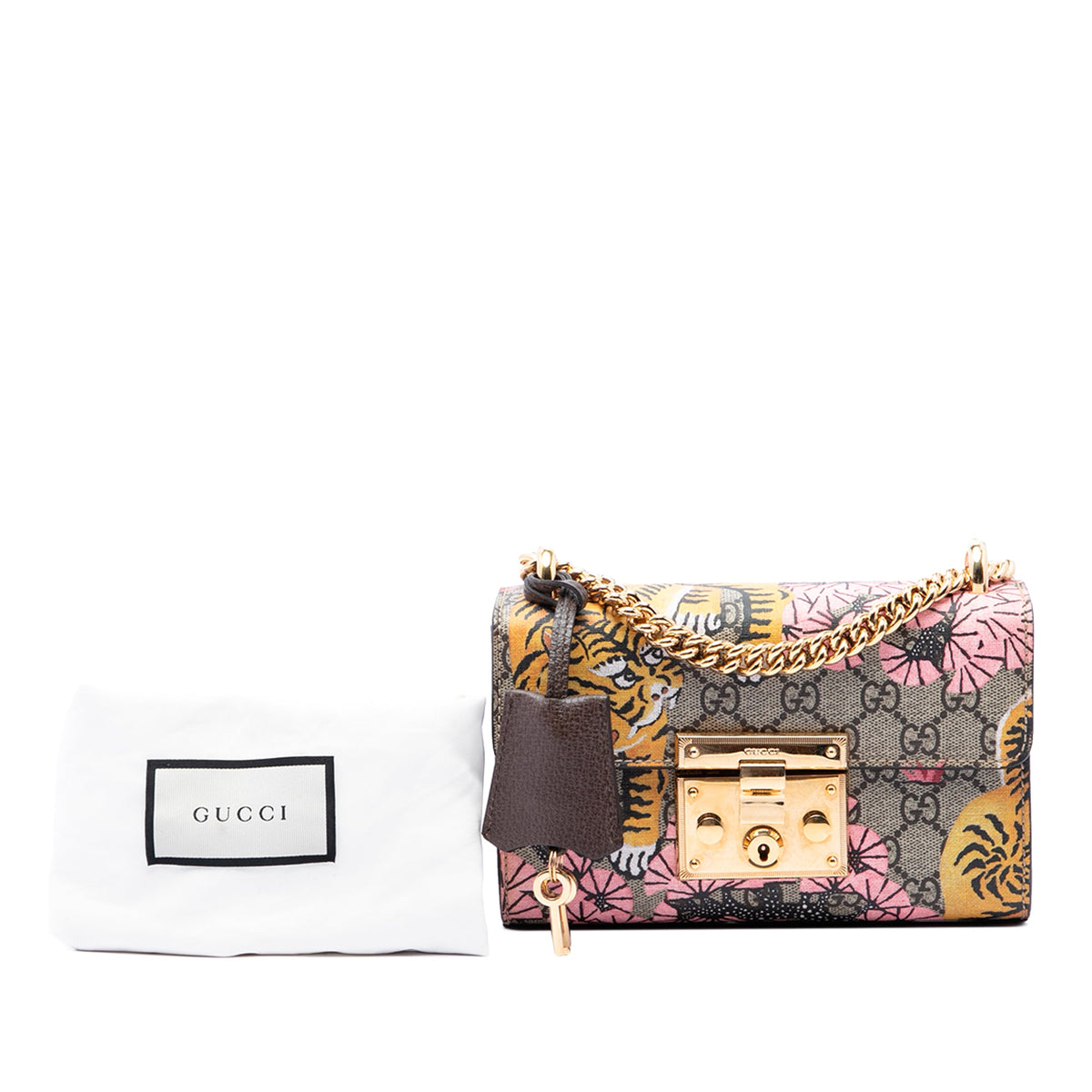 Gucci Small GG Supreme Bengal Padlock Crossbody