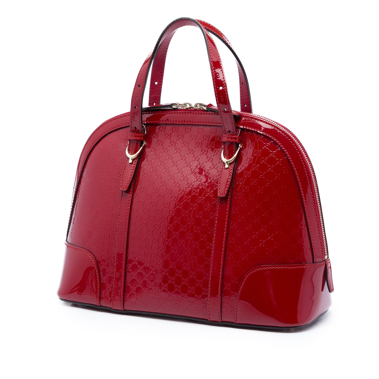 Gucci Small Microguccissima Patent Nice Dome Satchel