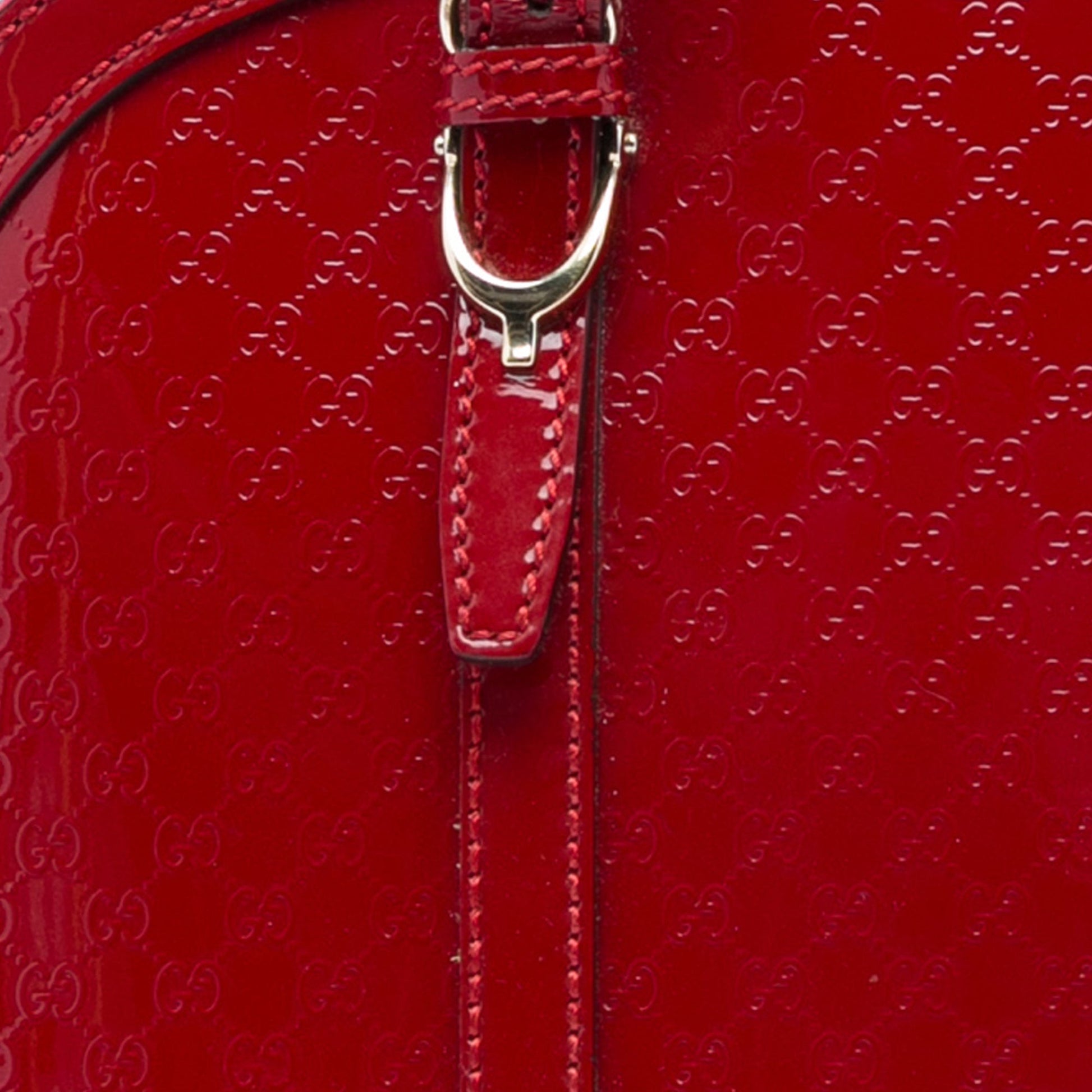Gucci Small Microguccissima Patent Nice Dome Satchel