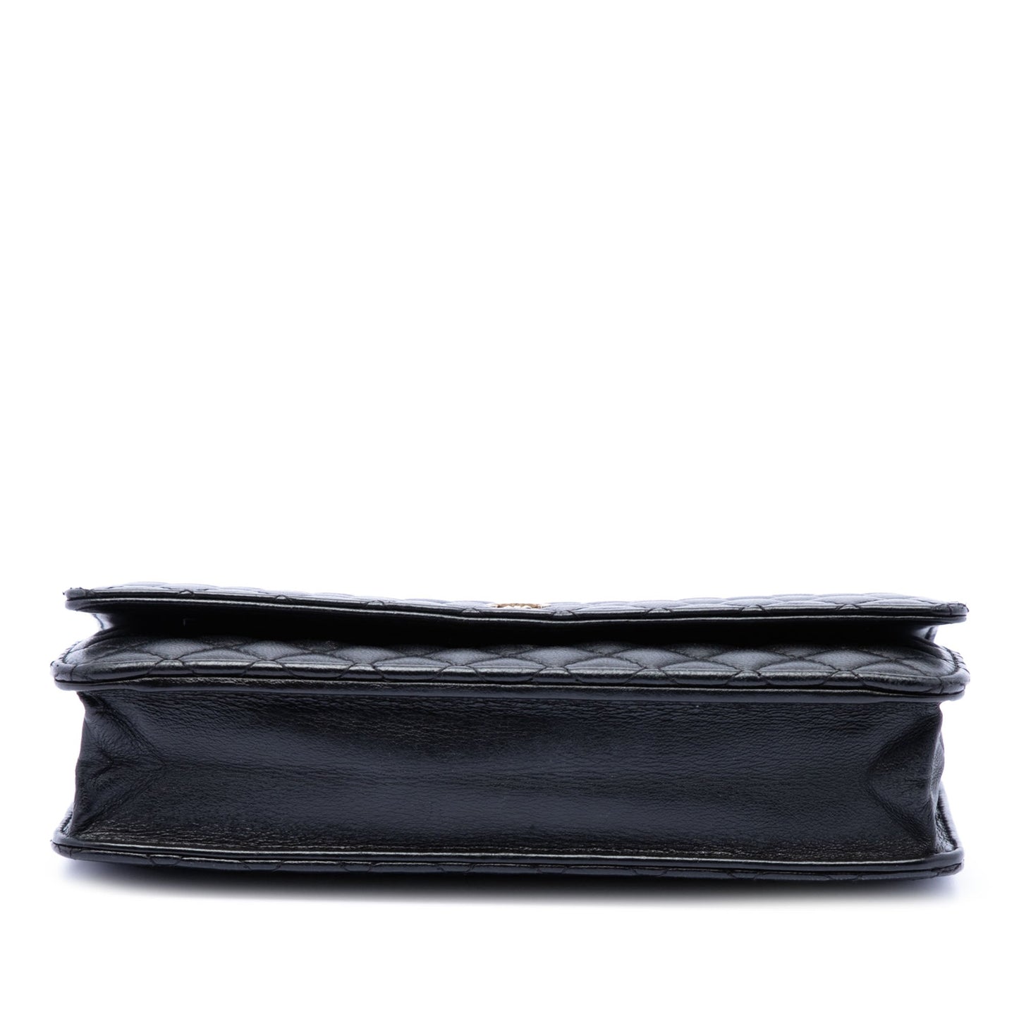Chanel CC Microquilted Lambskin Wallet On Chain