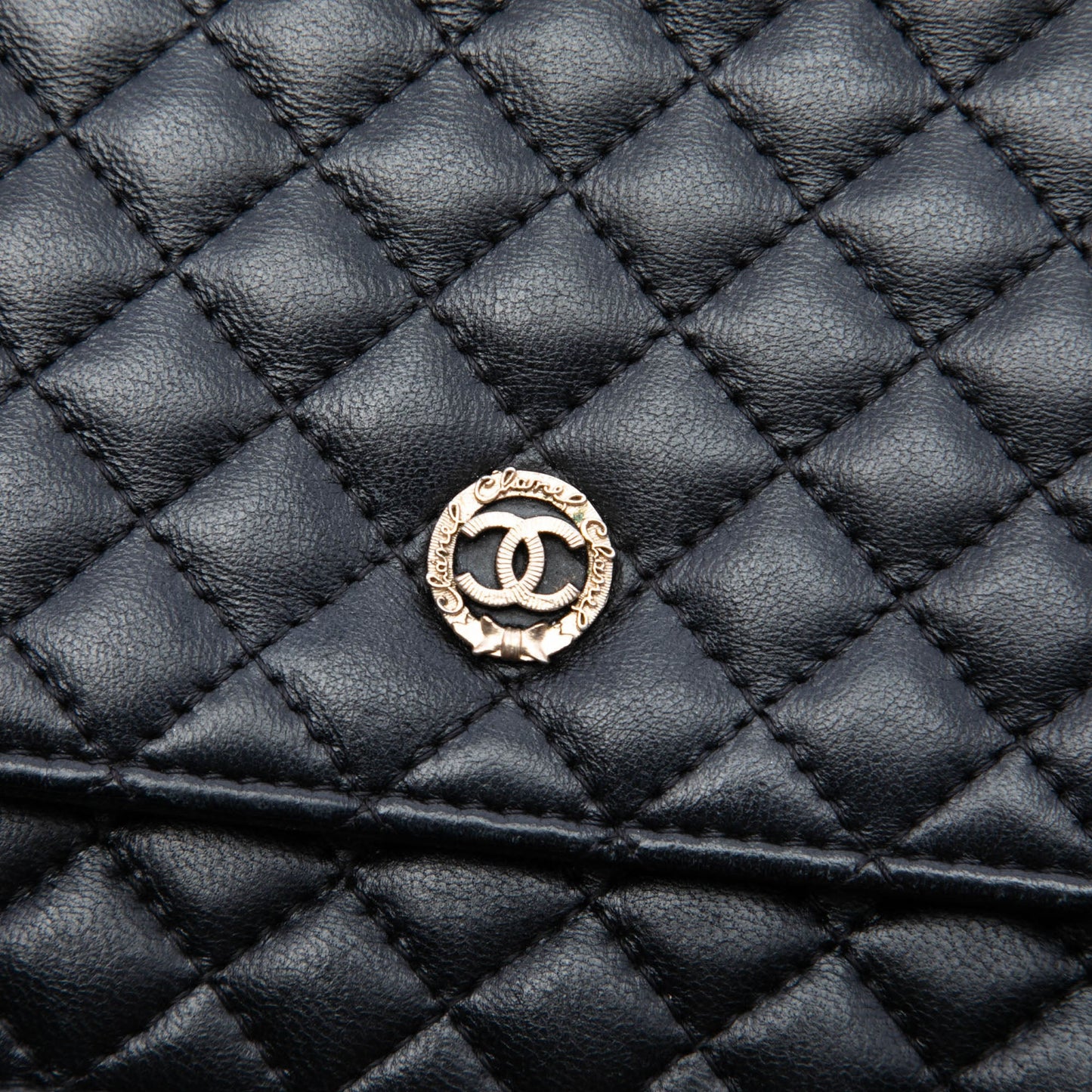 Chanel CC Microquilted Lambskin Wallet On Chain
