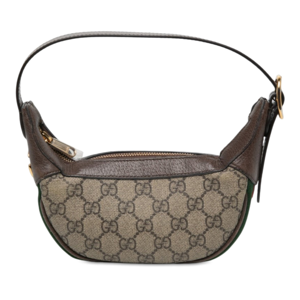 Gucci Mini GG Supreme Web Ophidia Shoulder Bag — Beige