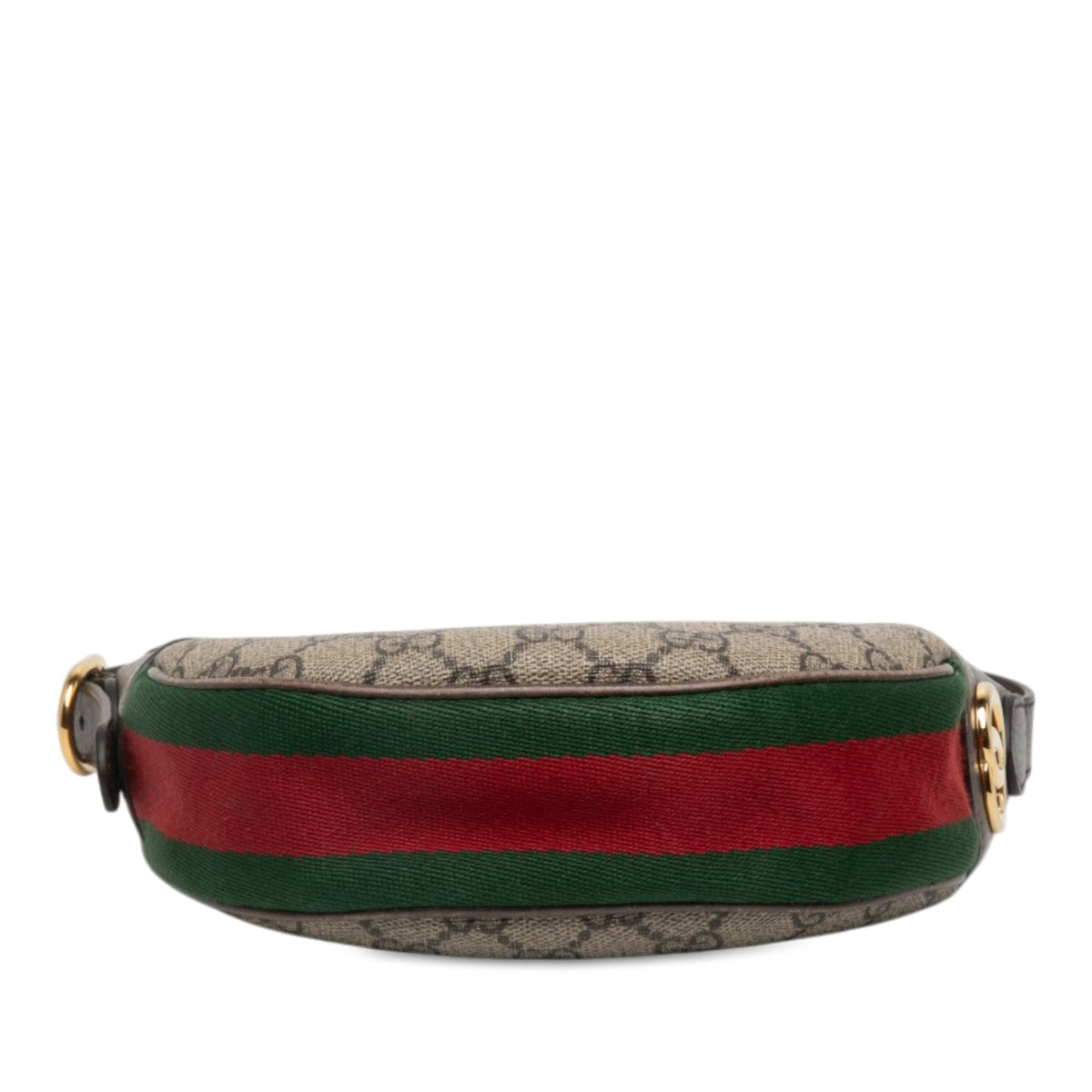 Gucci Mini GG Supreme Web Ophidia Shoulder Bag — Beige