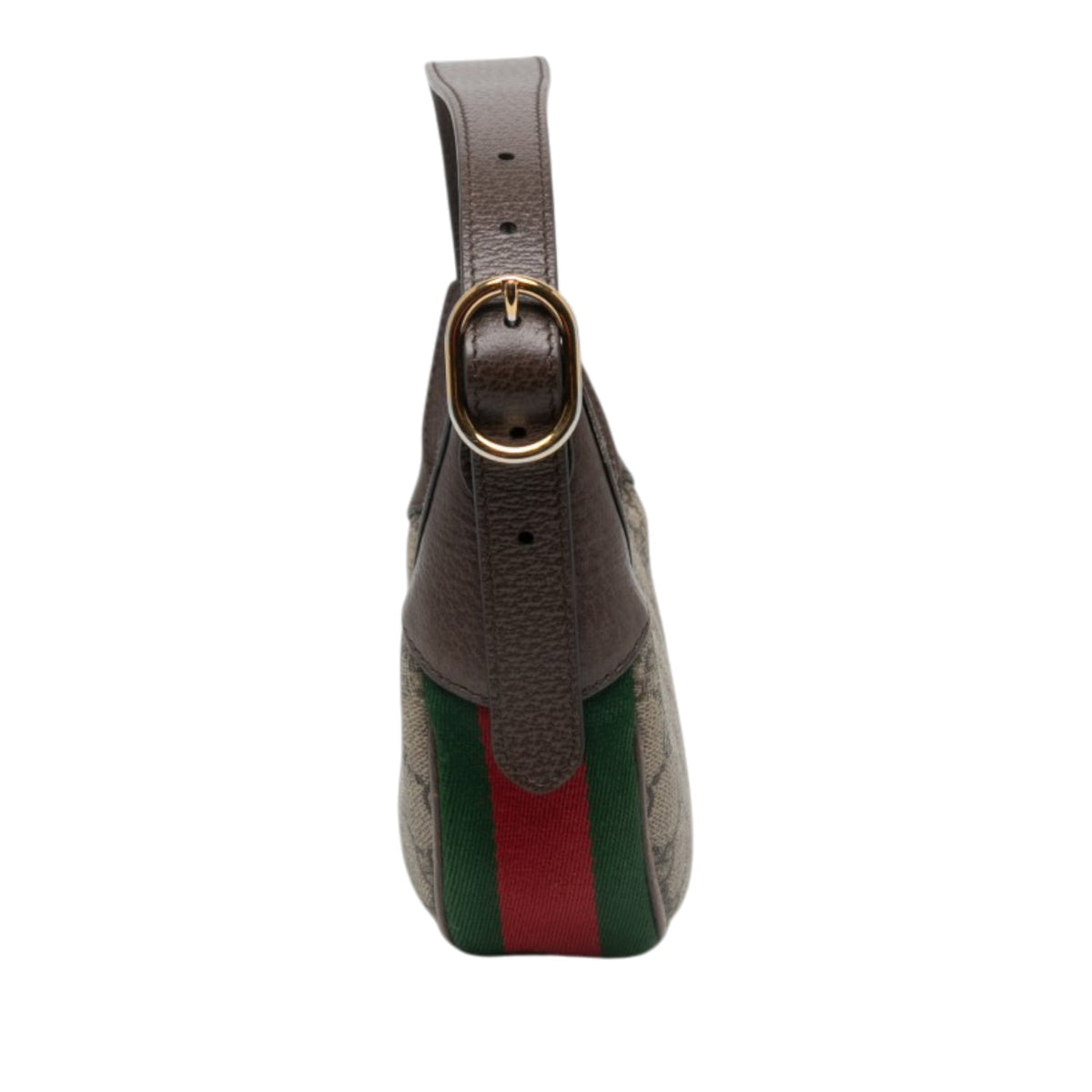 Gucci Mini GG Supreme Web Ophidia Shoulder Bag — Beige