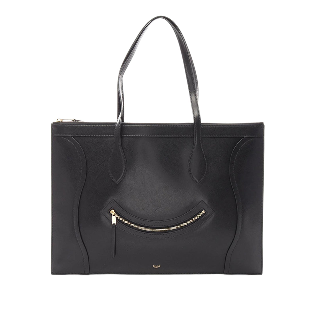 Celine Shiny Calfskin  Flat Luggage Tote