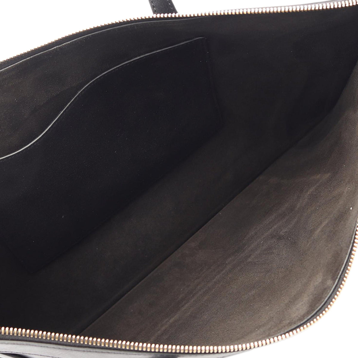 Celine Shiny Calfskin  Flat Luggage Tote