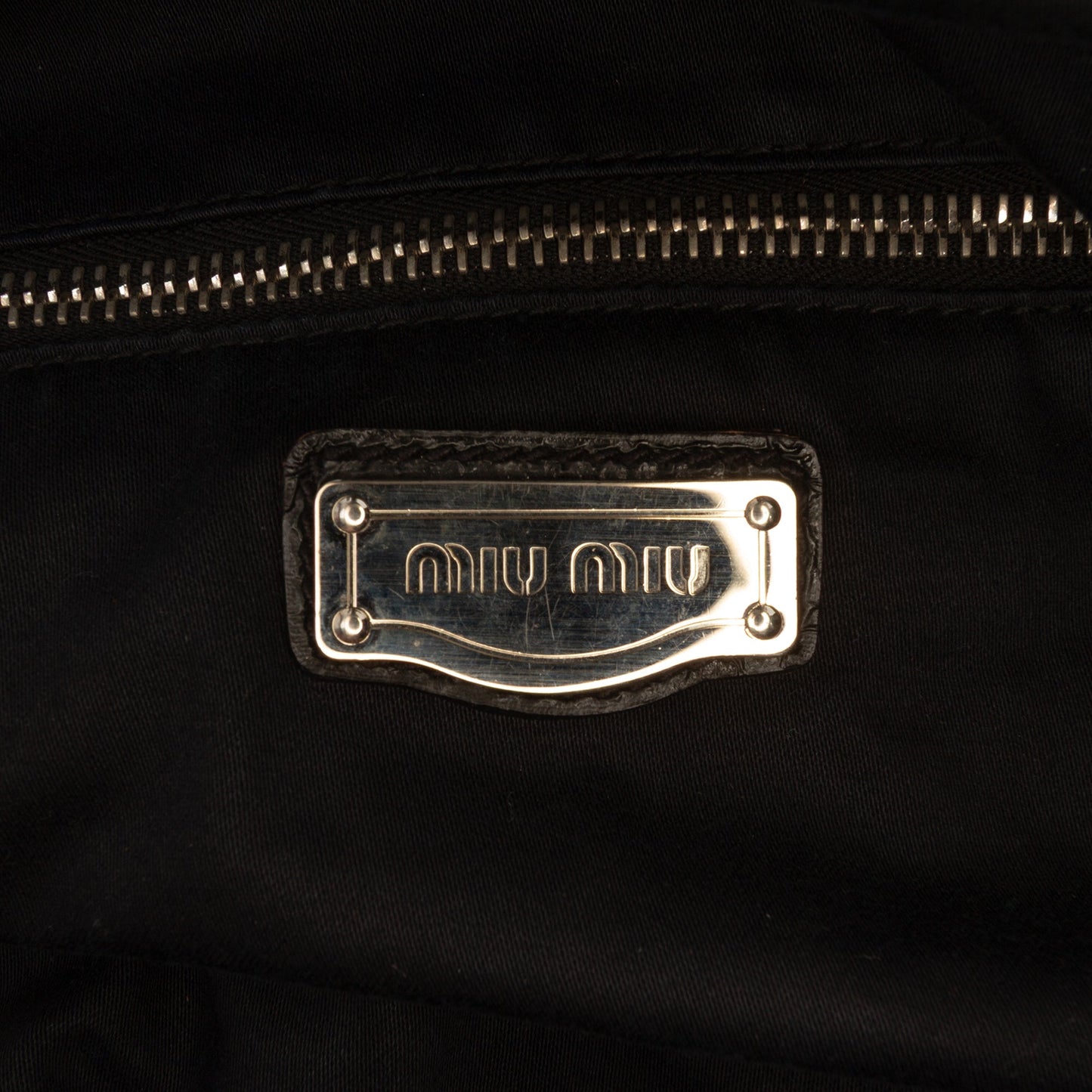 Miu Miu Quilted Patent Leather Hobo
