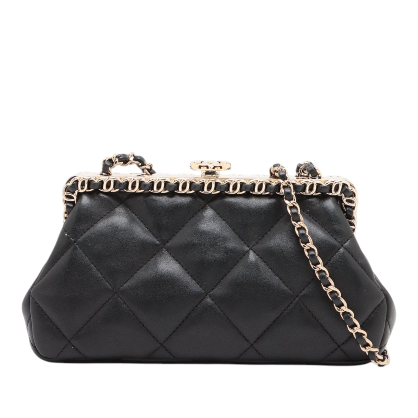 Chanel CC Quilted Lambskin Frame Chain Bag