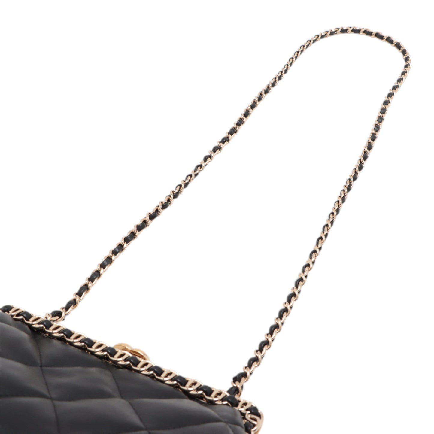 Chanel CC Quilted Lambskin Frame Chain Bag