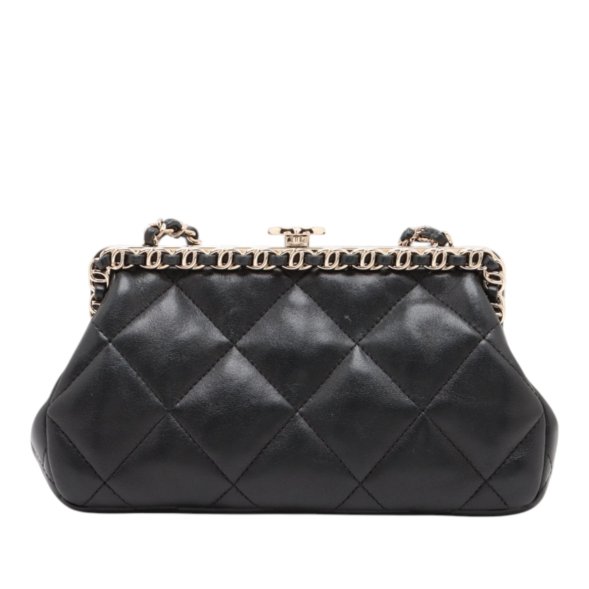 Chanel CC Quilted Lambskin Frame Chain Bag