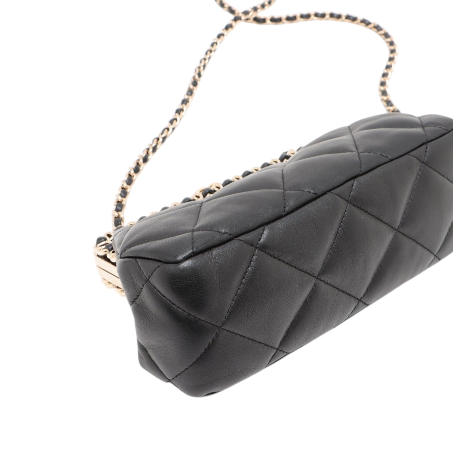 Chanel CC Quilted Lambskin Frame Chain Bag