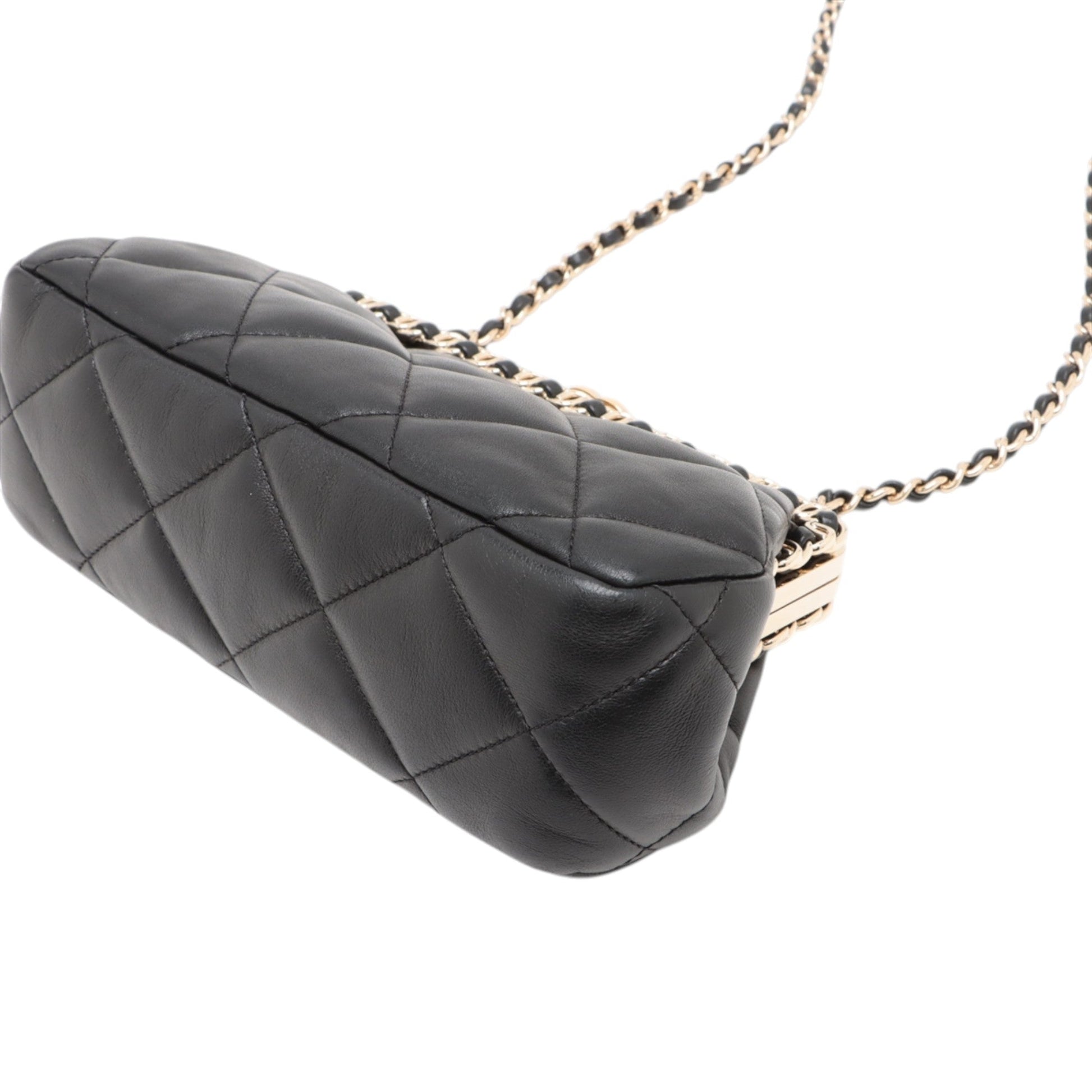 Chanel CC Quilted Lambskin Frame Chain Bag