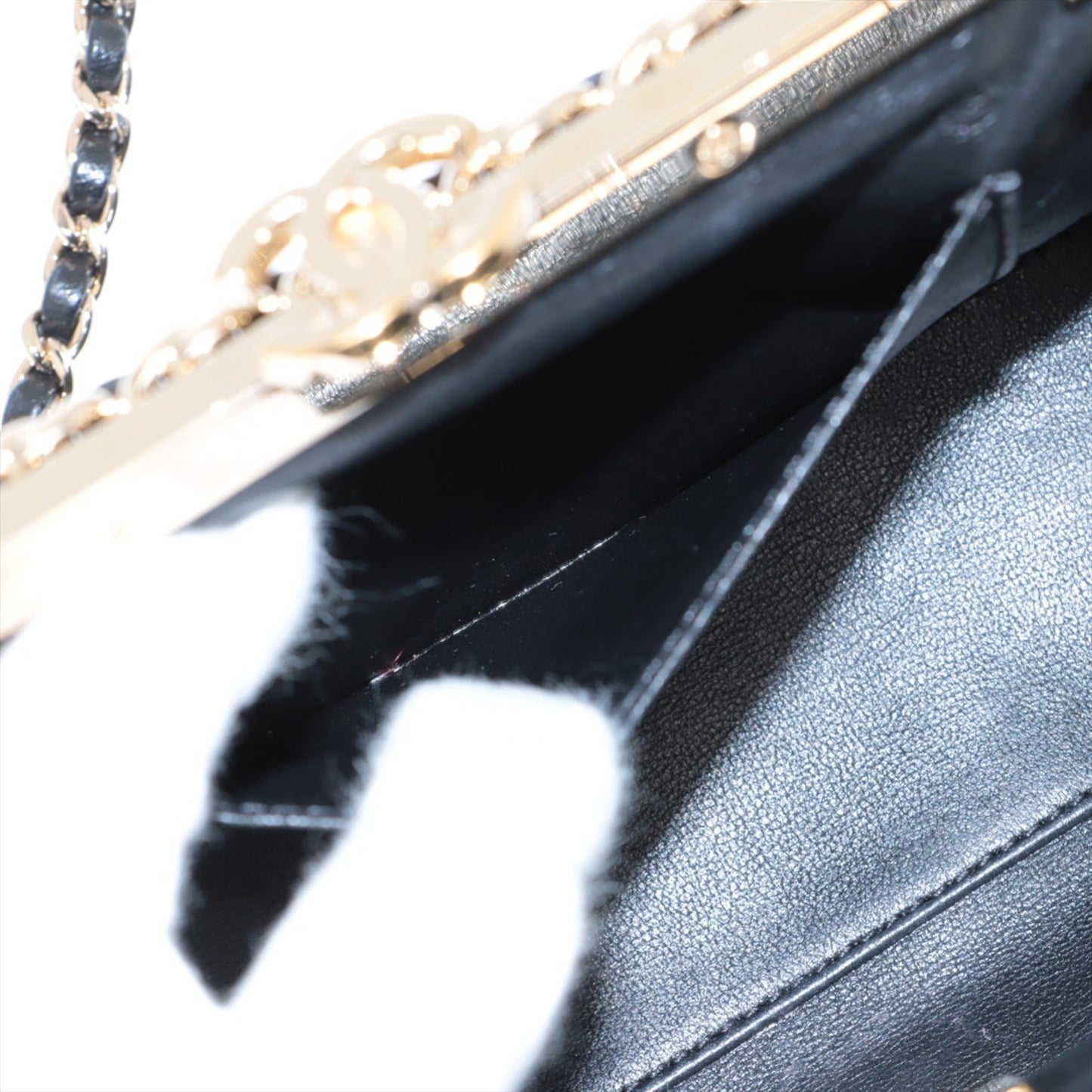 Chanel CC Quilted Lambskin Frame Chain Bag