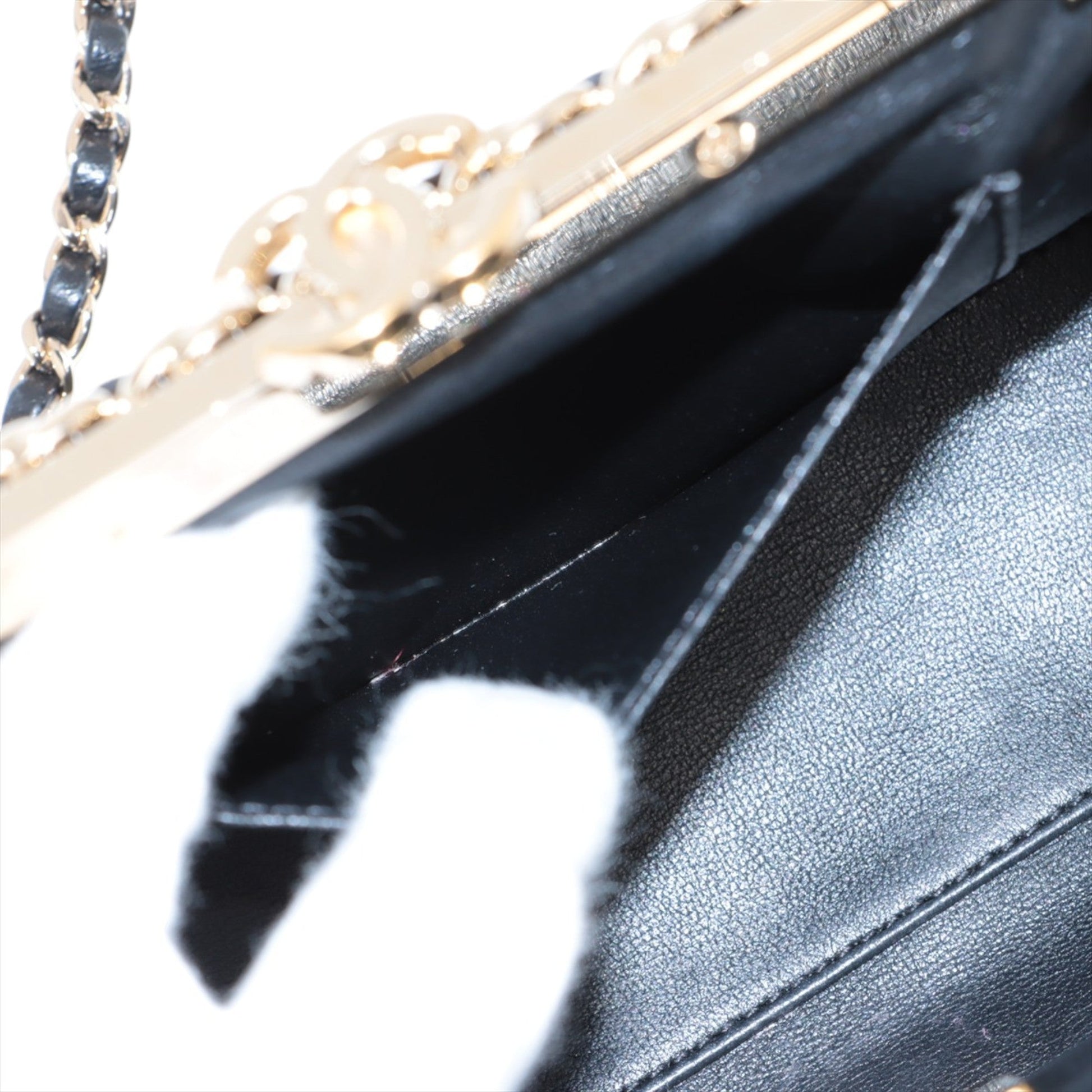 Chanel CC Quilted Lambskin Frame Chain Bag