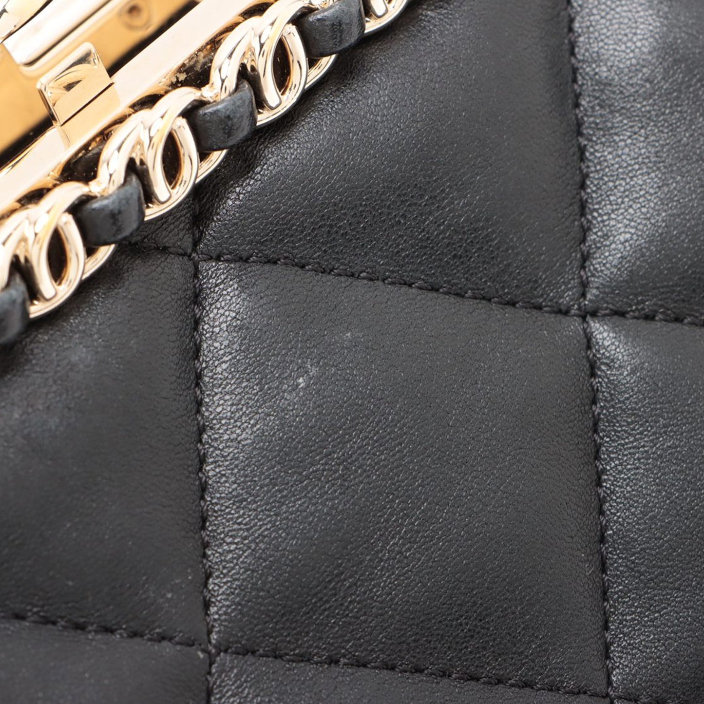 Chanel CC Quilted Lambskin Frame Chain Bag