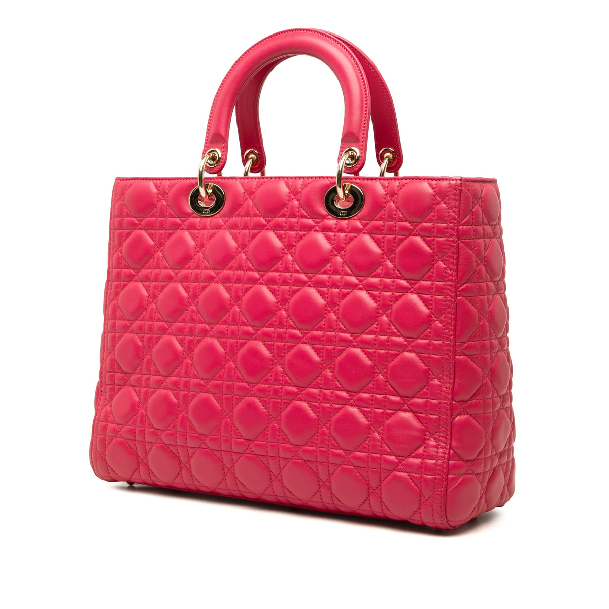 Dior Large Lambskin Cannage Lady Dior