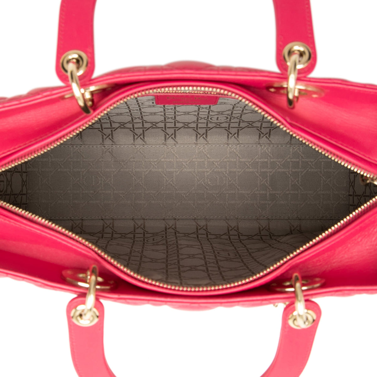 Dior Large Lambskin Cannage Lady Dior