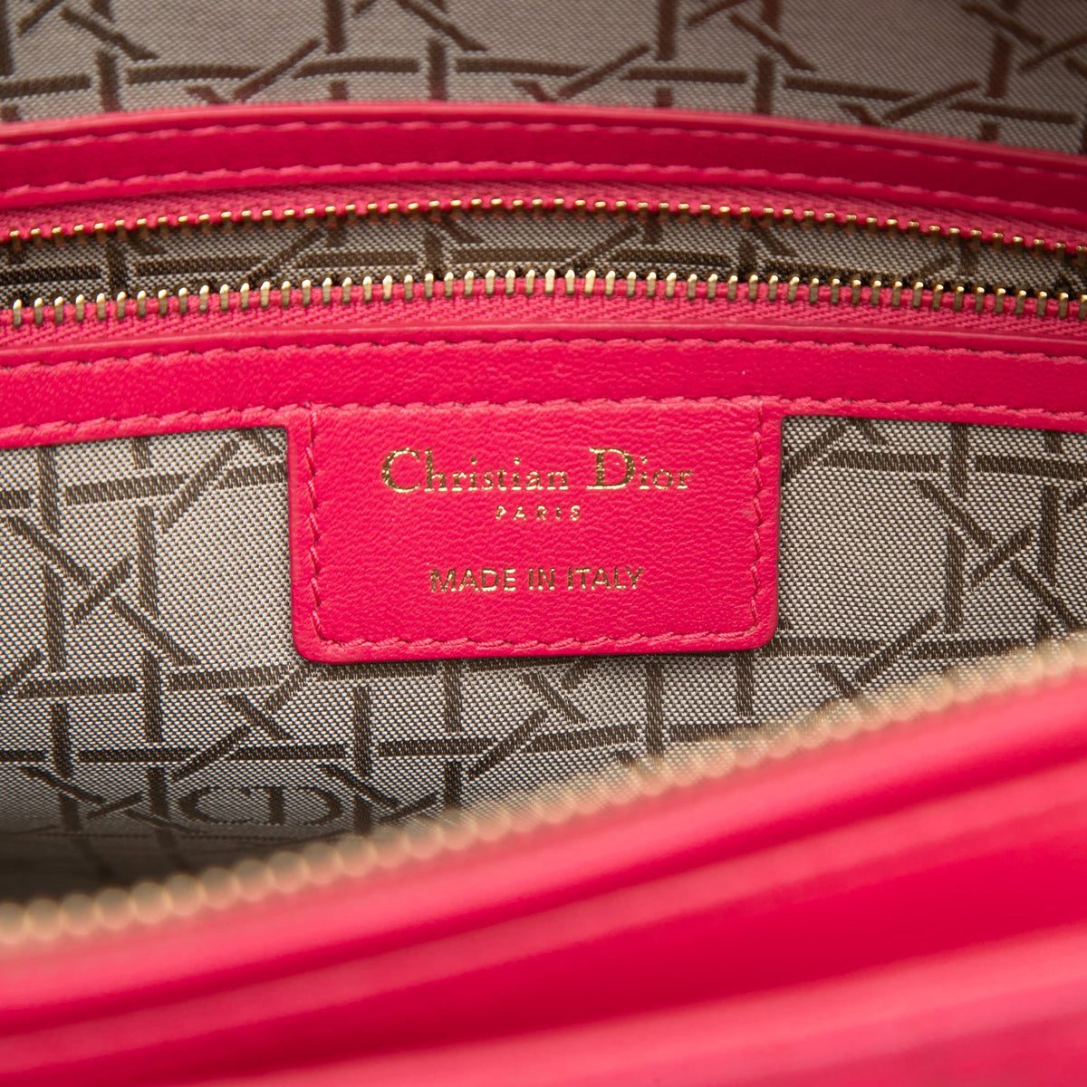 Dior Large Lambskin Cannage Lady Dior