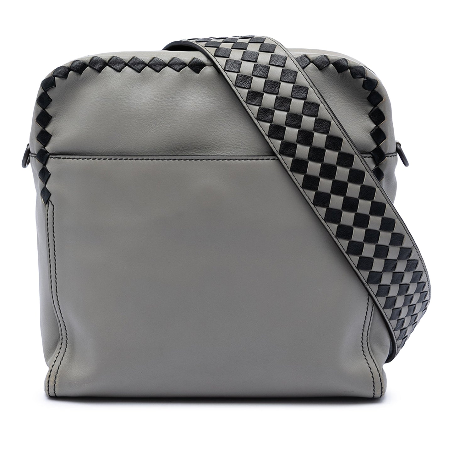 Bottega Veneta Intrecciato Trimmed Nappa Crossbody