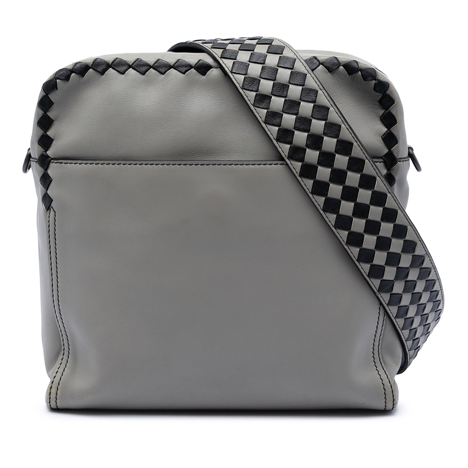 Bottega Veneta Intrecciato Trimmed Nappa Crossbody