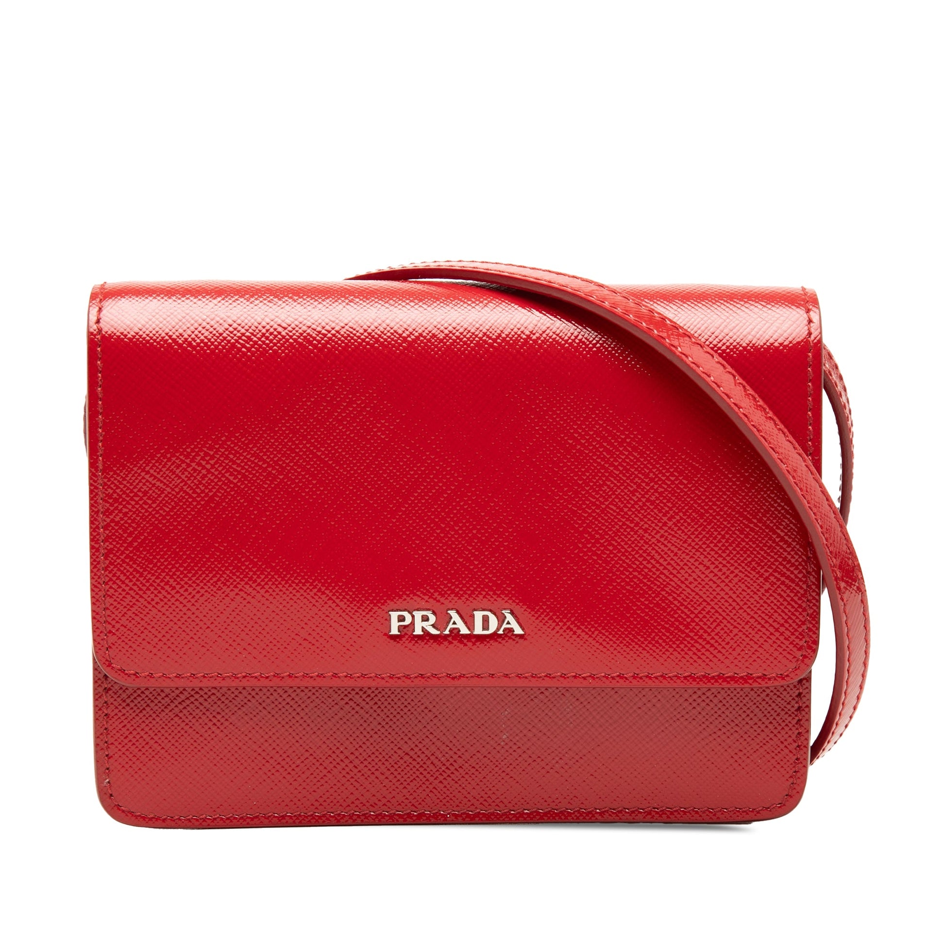 Prada Saffiano Vernice Crossbody