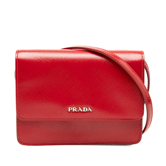 Prada Saffiano Vernice Crossbody