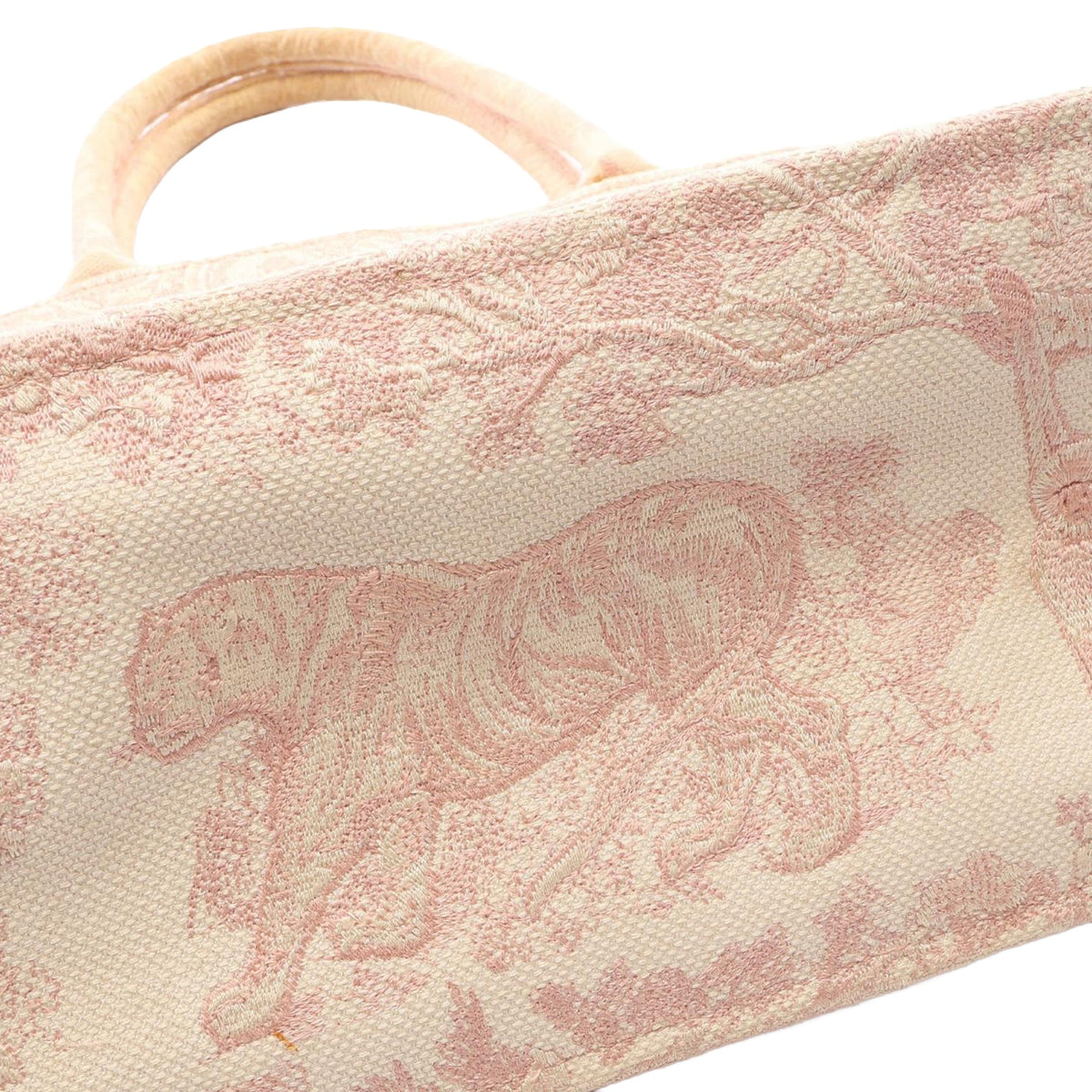 Dior Medium Canvas Embroidered Dioriviera Toile De Jouy Book Tote — Pink