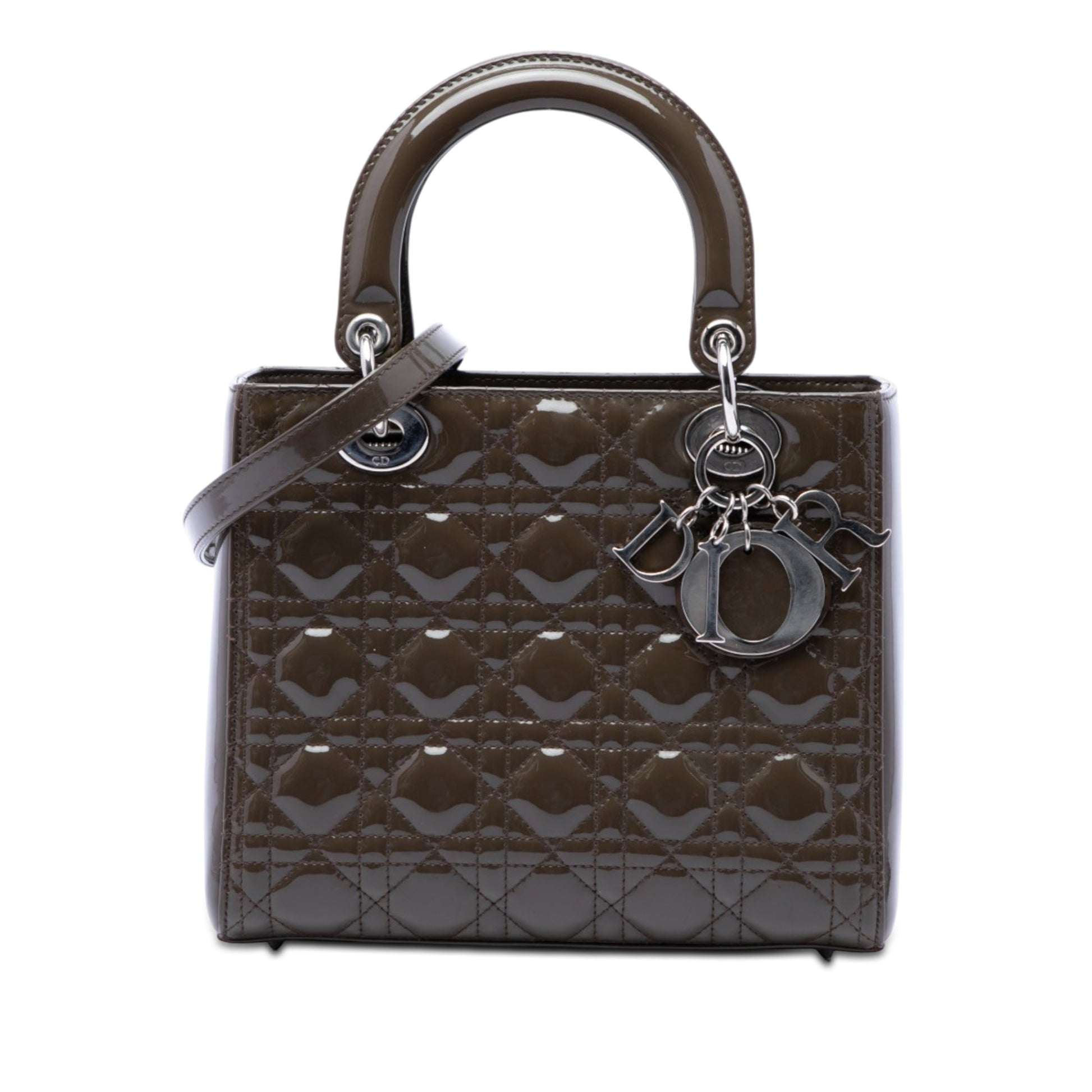 Dior Medium Patent Cannage Lady Dior