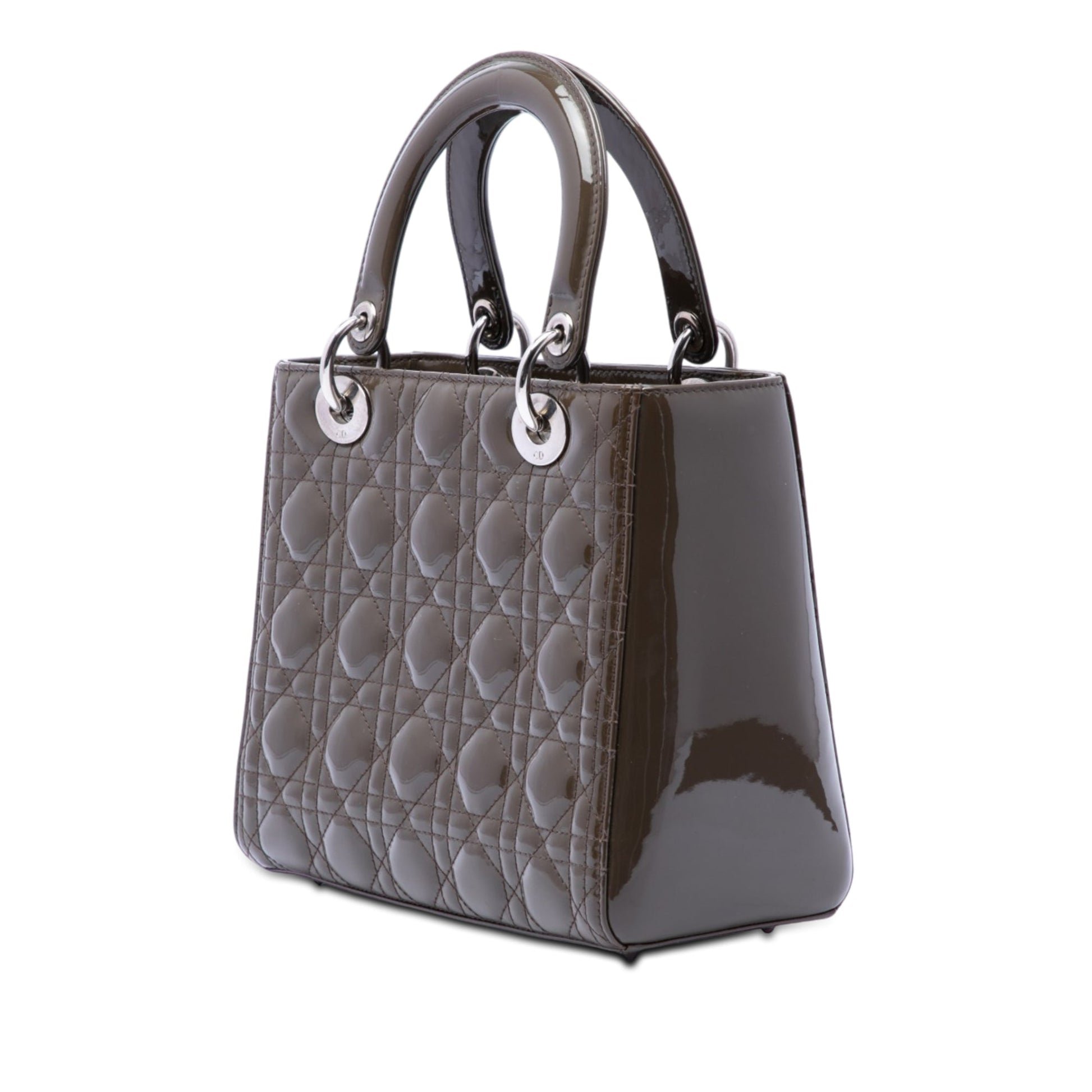 Dior Medium Patent Cannage Lady Dior