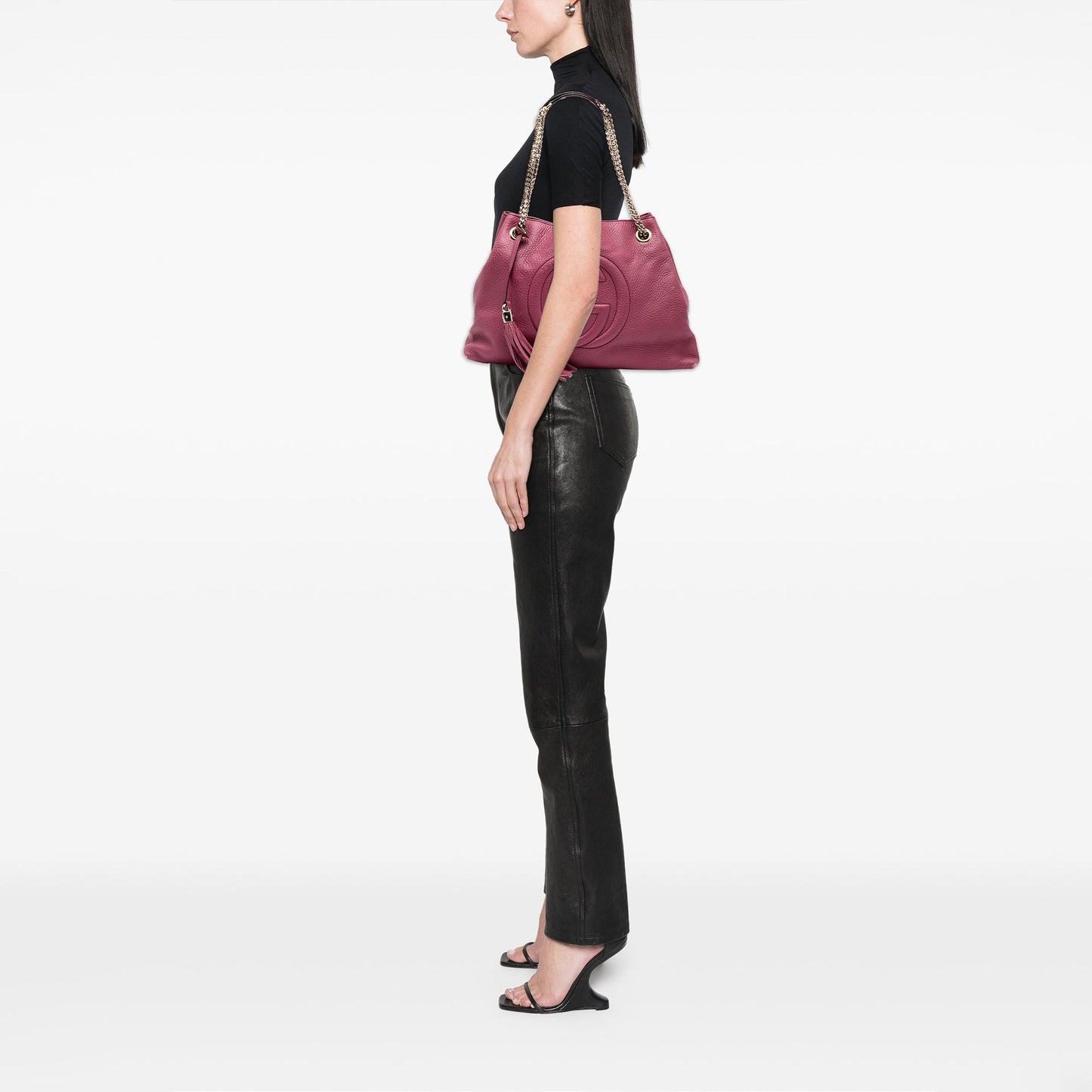 Gucci Medium Leather Soho Chain Tote