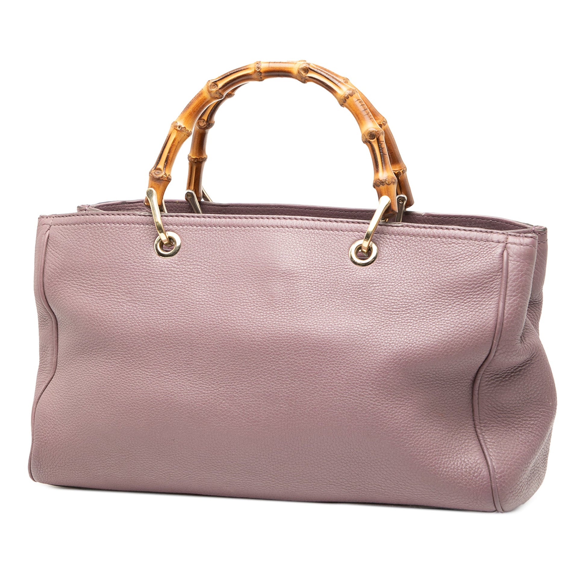 Gucci Medium Calfskin Bamboo Shopper Satchel