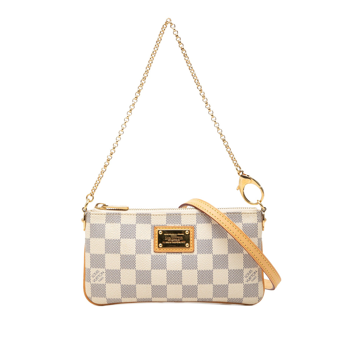 Louis Vuitton Damier Azur Pochette Milla MM — White