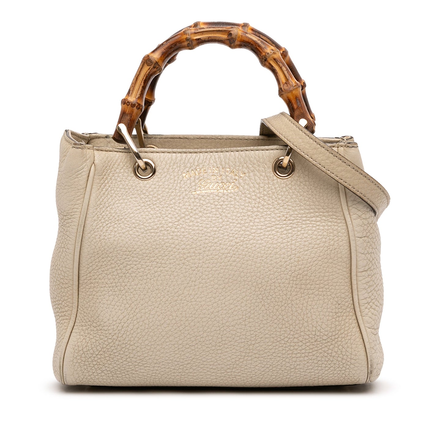 Gucci Mini Calfskin Bamboo Shopper Satchel