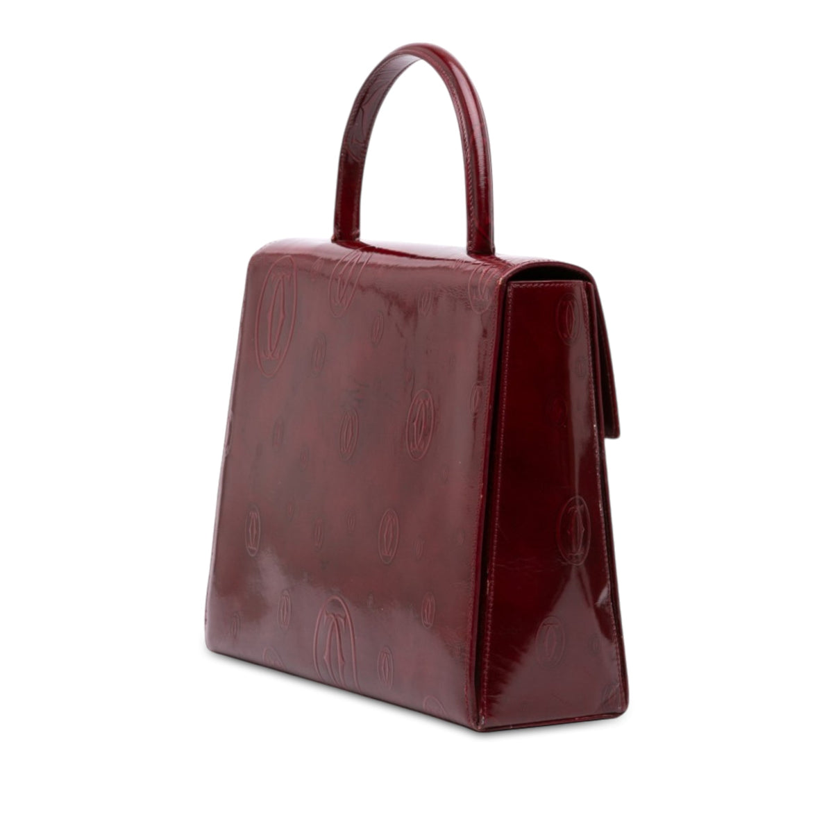 Cartier Patent Happy Birthday Top Handle Bag — Red