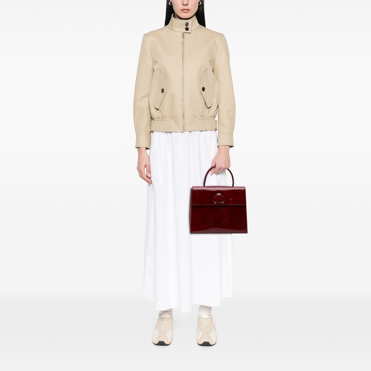Cartier Patent Happy Birthday Top Handle Bag — Red